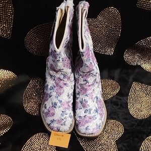 Floral Girl's Boots